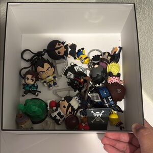 Anime and Cartoon Keychain Collection